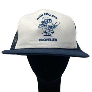 New England Propeller Vintage Snapback Trucker Hat Cap Logo Aviation Marine NMPA